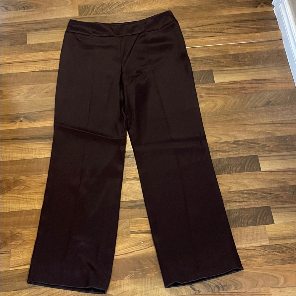 💜 Akris Wide-Leg Silk Dress Pants – Size 10 💜